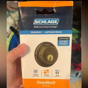 Schlage Antique Brass Deadbolt